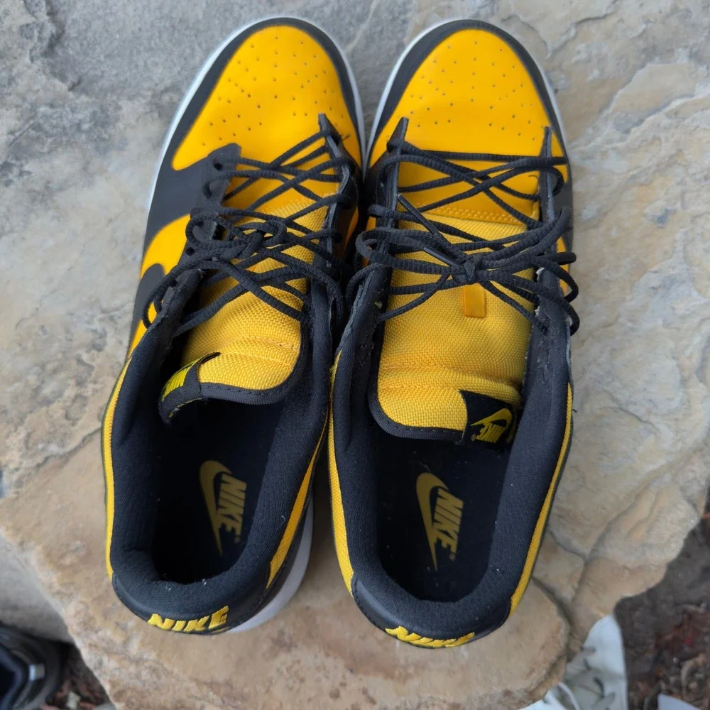 Nike Dunk Low Goldenrod Sneakers Mens 12 Black Yellow